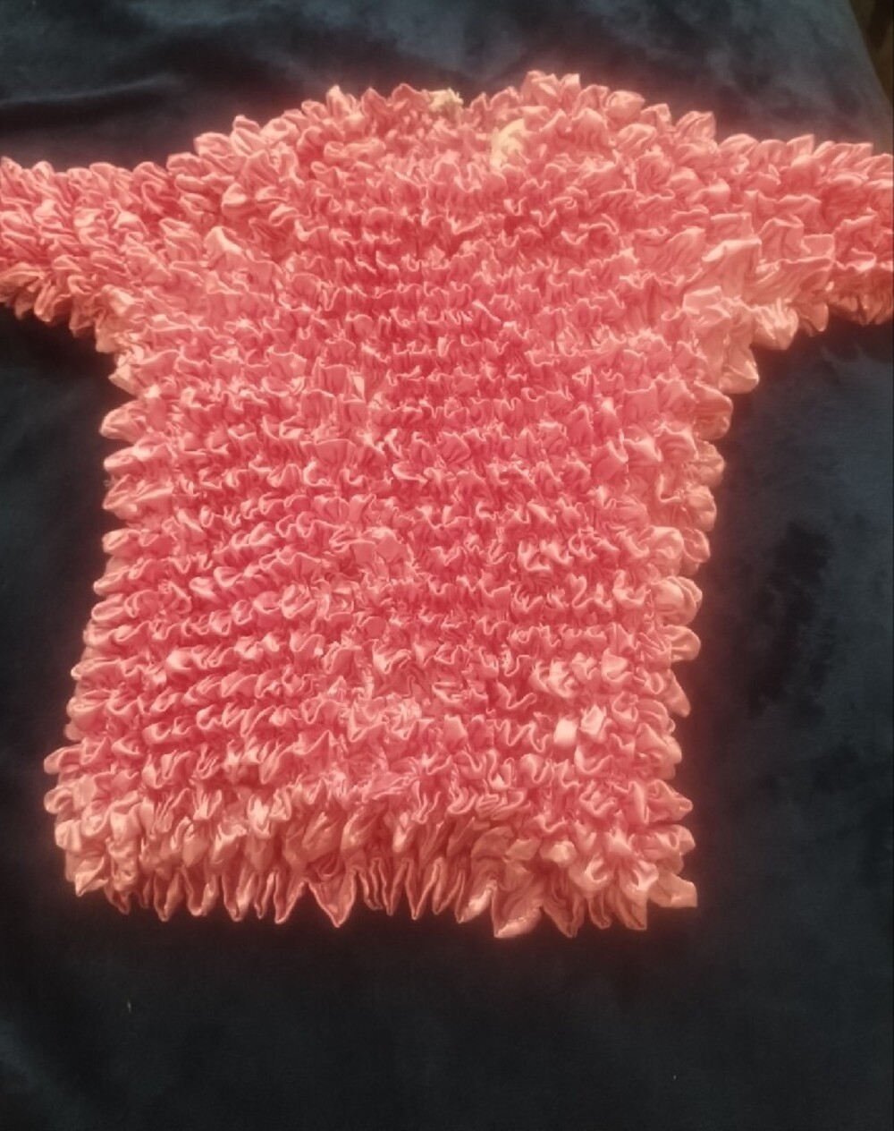 Pink Ruffled Short Sleeve Shirt - Picture 2 of 4